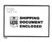 UPS 패킹 리스트는 풀어 놓인 서류상 물자를 가진 PP/PE 영화를 포위합니다 협력 업체